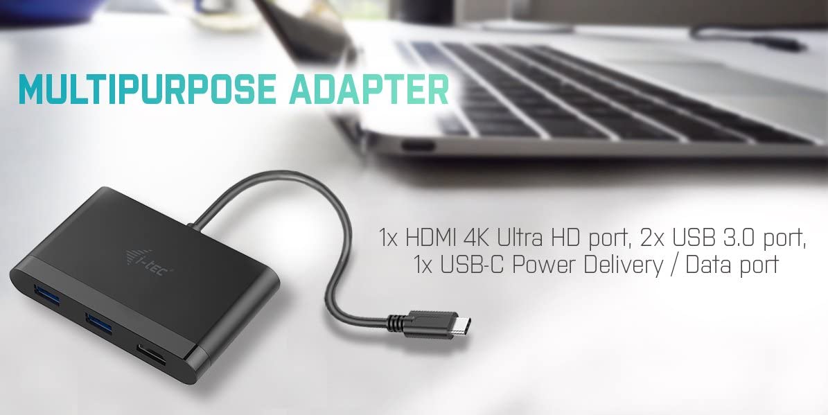 USB 3.2 Gen 1 Multiport-Hub, USB-C Stecker > 2x USB-A Buchse + HDMI Buchse, USB-Hub