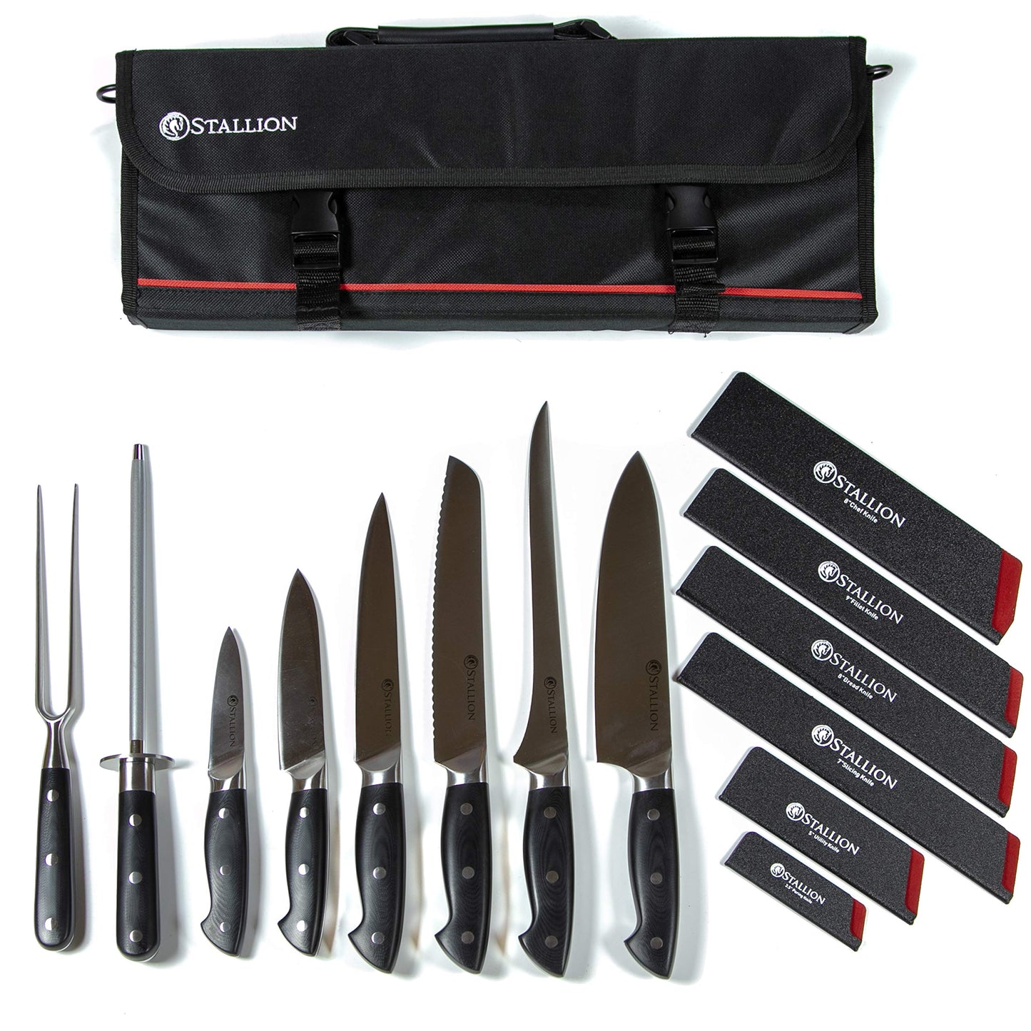 Messerset mit Tasche