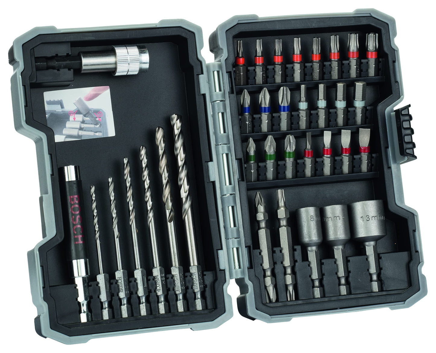 Metallbohrer-und Bit-Set Extra Hard, 35-teilig, Bohrer- & Bit-Satz