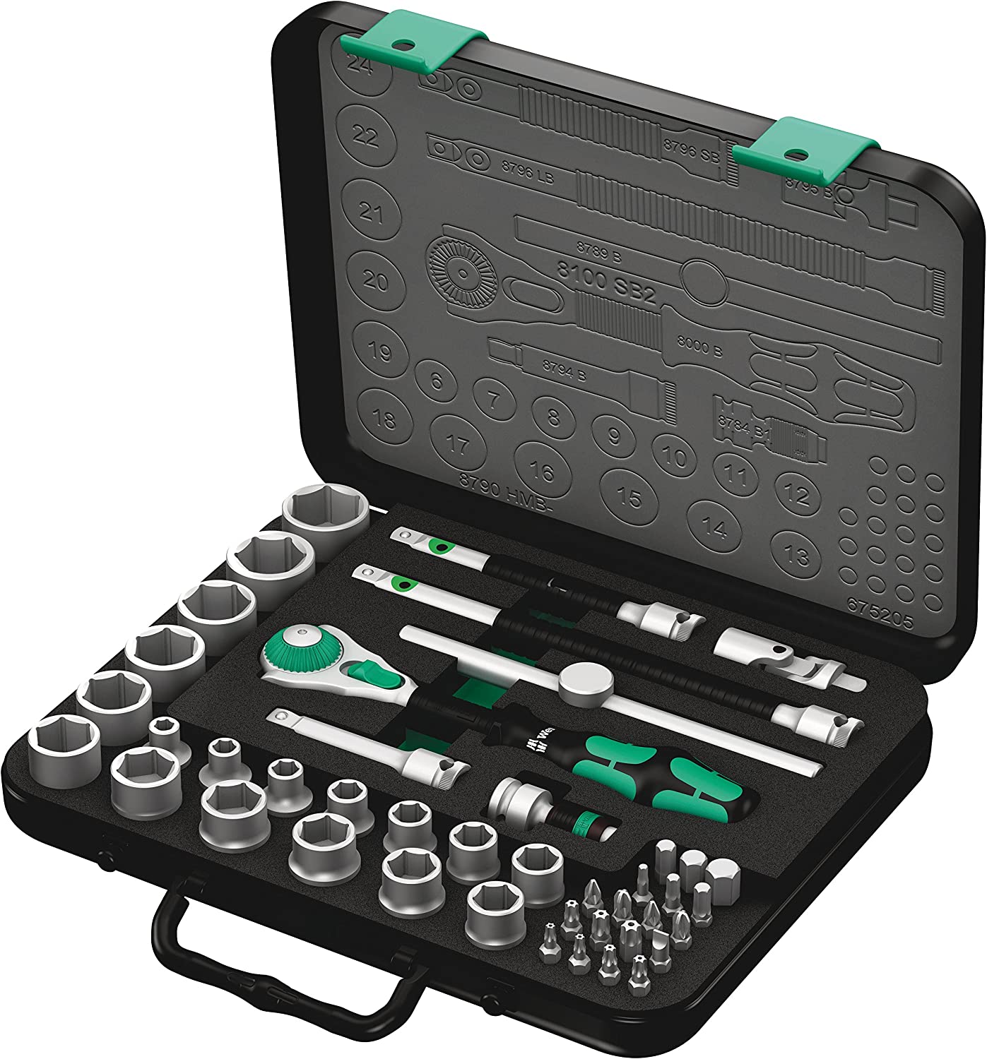 Zyklop Speed-Knarrensatz 8100 SB 2, 3/8", 43-teilig, Werkzeug-Set