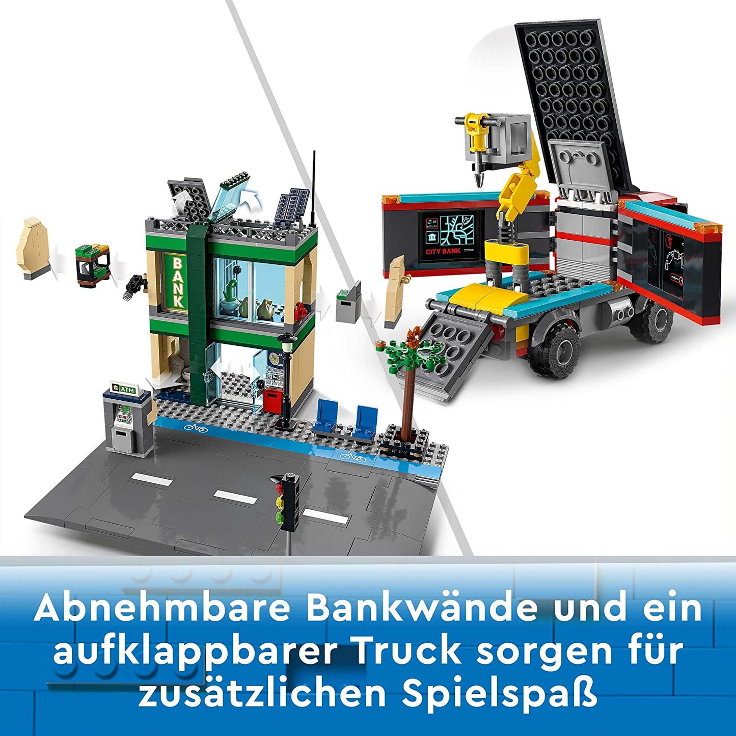 60317 City Banküberfall mit Verfolgungsjagd, Konstruktionsspielzeug