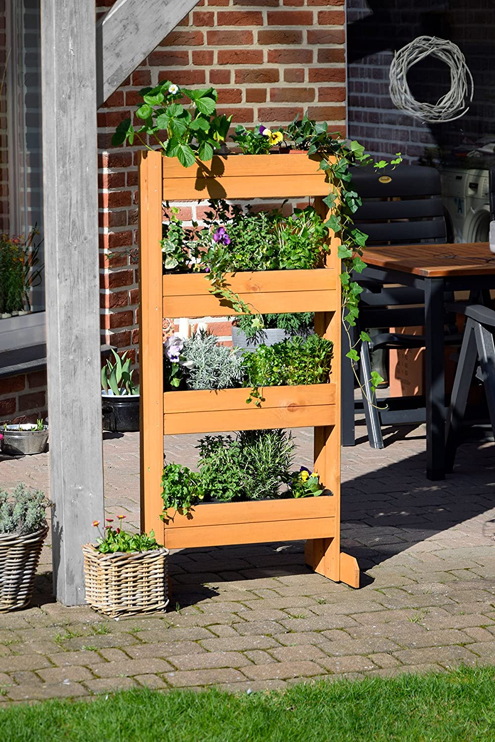 Vertikales Blumenbeet
