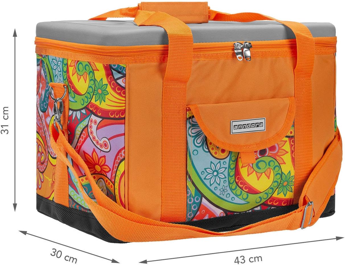 Kühltasche, XL paisley orange